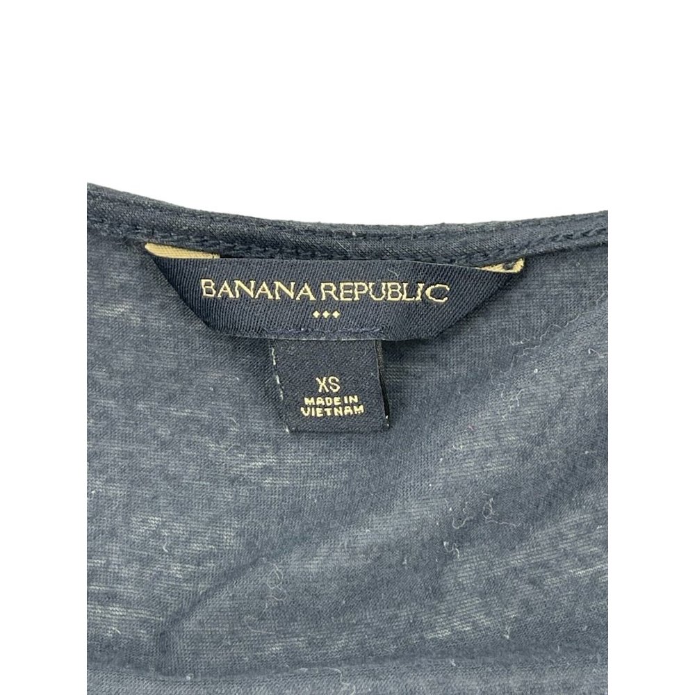 Banana Republic Women's Navy Blue Long Sleeve Wrap Top Shirt Size XS - Picture 5 of 10